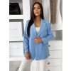Modré dvouřadé basic sako SAREVA