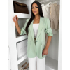 Světle zelené elegantní basic sako SIRONA