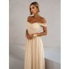 Béžové tylové společenské šaty BOSCO