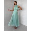 Zelenkavé společenské dlouhé tylové AURAC