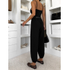 Černé elegantní široké kalhoty ZENVY