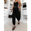 Černé elegantní široké kalhoty ZENVY