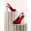 Červené lodičky na podpatku LUNEXA