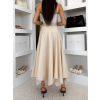 Krémová elegantní dlouhá midi sukně MONTESSA s páskem