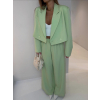 Zelený elegantní kalhotový kostým ZENYA