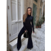Černý elegantní tvarující overal NOIRISE