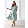 Mintové elegantní midi šaty ORLAYA