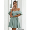 Mintové elegantní mini šaty SELEYA s rukávky