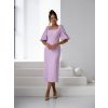 Světle fialové elegantní midi šaty ROSALYA