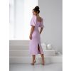 Světle fialové elegantní midi šaty ROSALYA