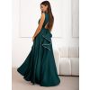 Smaragdové elegantní dlouhé šaty CALIRA