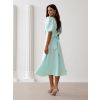 Mintové elegantní midi šaty VELIRA