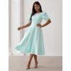 Mintové elegantní midi šaty VELIRA