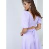 Světle fialové elegantní midi šaty VELIRA