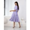 Světle fialové elegantní midi šaty VELIRA