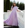 Fialové elegantní dlouhé šaty AVELIRA