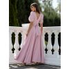 Starorůžové elegantní dlouhé šaty AVELIRA