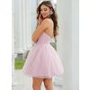 Starorůžové elegantní krátké šaty SOLIRA