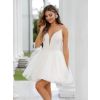 Krémové elegantní krátké šaty SOLIRA