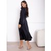 Černé elegantní midi šaty NORALYN