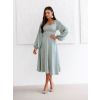 Mintové elegantní midi šaty NORALYN