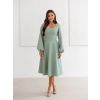 Mintové elegantní midi šaty MARAYA
