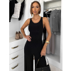 Černý společenský dlouhý elastický overal TRISERA