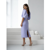 Fialové elegantní luxusní midi šaty ROSALYA