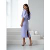 Fialové elegantní luxusní midi šaty ROSALYA