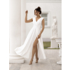 Bílé elegantní společenské dlouhé šaty ELAYA