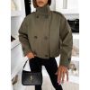 Khaki krátký trenčkot kabátek MYNTRA