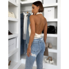Modré úzké trhané skinny džíny VIRVALY