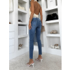 Modré slim fit skinny džíny SCENTO
