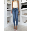 Modré slim fit skinny džíny SCENTO