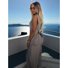 Šedohnědý elegantní kalhotový kostým RAVIEL s vestou