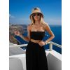Černý elegantní crop top pás přes prsa CIZERA