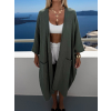 Khaki mušelínový široký letní cardigan přehoz JAZZY