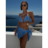 Modré dvojdílné plavky bikiny VANELLE se sukní