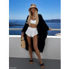 Černý mušelínový oversize letní dlouhý cardigan JAZZY