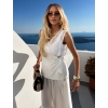 Bílá letní  elegantní zavinovací halenka FRYTOS