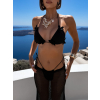 Černé dvojdílné plavky bikiny SERAFINA se sukní