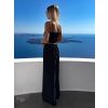 Černý elegantní kalhotový letní komplet VIBALA