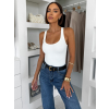 Bílé elastické basic body ELYRO