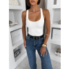 Bílé elastické basic body ELYRO