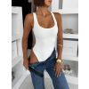 Bílé elastické basic body ELYRO
