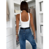 Bílé elastické basic body ELYRO