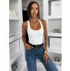 Bílé elastické basic body ELYRO