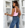 Růžové elastické stahující basic body ELYRO
