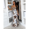 Hnědomodré variabilní vázací šaty DOUBLEM