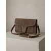 Béžová broušená kožená crossbody kabelka TALVORIA
